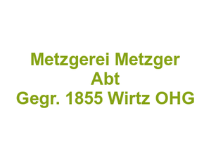 Metzgerei Metzger Abt Gegr. 1855 Wirtz OHG Logo