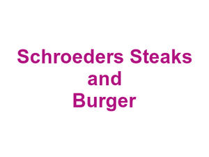 Schroeders Steaks and Burger Logo