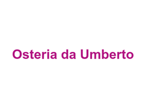 Osteria da Umberto Logo