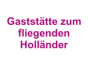 Gaststätte zum fliegenden Holländer Logo