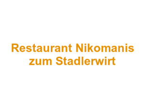 Restaurant Nikomanis zum Stadlerwirt Logo
