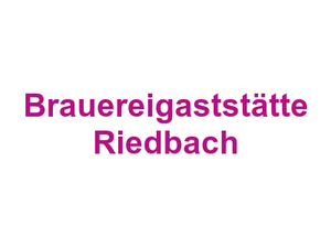 Brauereigaststätte Riedbach Logo
