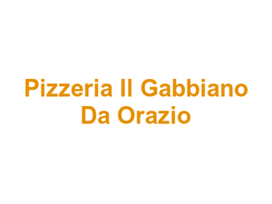 Pizzeria Il Gabbiano Da Orazio Logo
