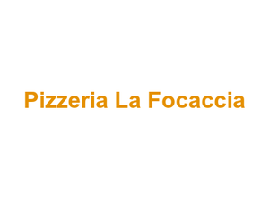 Pizzeria La Focaccia Logo