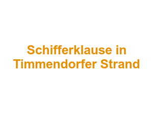 Schifferklause in Timmendorfer Strand Logo