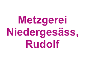 Metzgerei Niedergesäss, Rudolf Logo