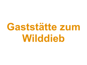 Gaststätte zum Wilddieb Logo