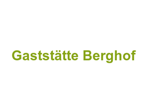 Gaststätte Berghof Logo