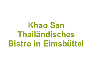 Khao San Thailändisches Bistro in Eimsbüttel Logo