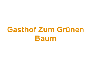 Gasthof Zum Grünen Baum Logo