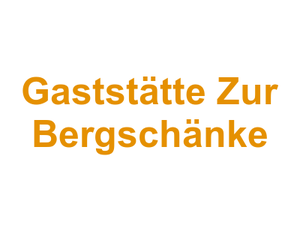 Gaststätte Zur Bergschänke Logo