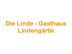 Die Linde - Gasthaus Lindengärtle Logo