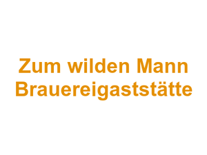 Zum wilden Mann Brauereigaststätte Logo