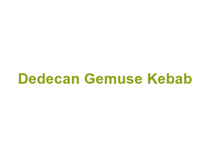 Dedecan Gemuse Kebab Logo
