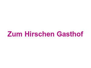 Zum Hirschen Gasthof Logo