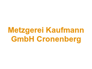 Metzgerei Kaufmann GmbH Cronenberg Logo