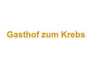 Gasthof zum Krebs Logo