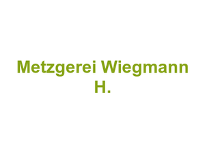 Metzgerei Wiegmann H. Logo