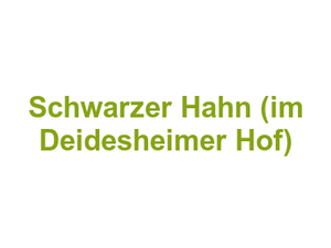 Schwarzer Hahn (im Deidesheimer Hof) Logo