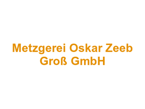 Metzgerei Oskar Zeeb Groß GmbH Logo