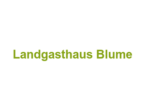 Landgasthaus Blume Logo