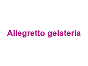 Allegretto gelateria Logo