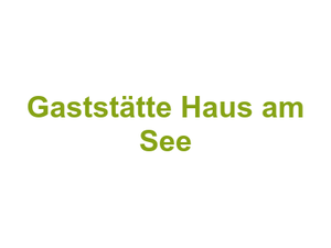 Gaststätte Haus am See Logo