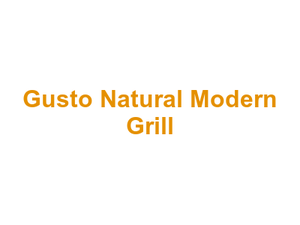 Gusto Natural Modern Grill Logo