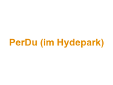 PerDu (im Hydepark) Logo