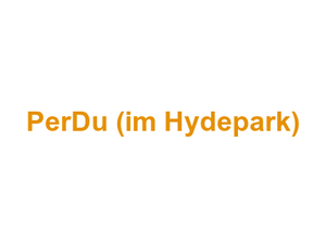 PerDu (im Hydepark) Logo