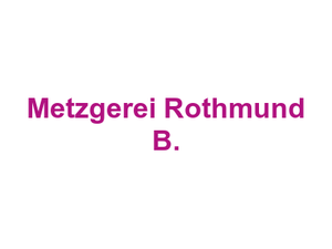 Metzgerei Rothmund B. Logo