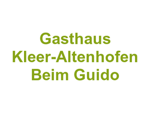 Gasthaus Kleer-Altenhofen "Beim Guido" Logo
