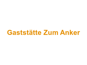 Gaststätte Zum Anker Logo