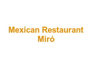 Mexican Restaurant Miró Logo