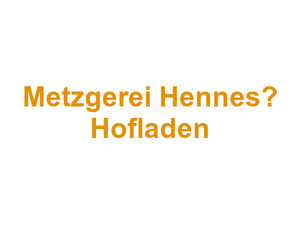 Metzgerei Hennes Hofladen Logo