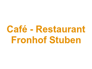 Café - Restaurant Fronhof Stuben Logo