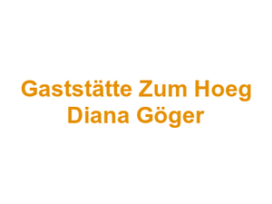 Gaststätte Zum Hoeg Diana Göger Logo