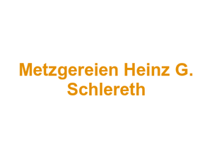 Metzgereien Heinz G. Schlereth Logo