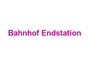 Bahnhof Endstation Logo