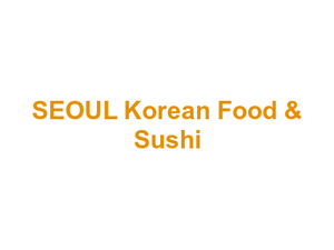 SEOUL Korean Food & Sushi Logo