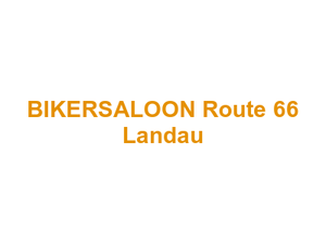 BIKERSALOON Route 66 Landau Logo