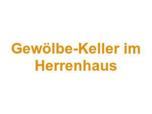 Gewölbe-Keller im Herrenhaus Logo