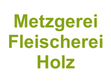 Metzgerei Fleischerei Holz Logo