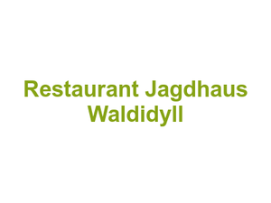 Restaurant Jagdhaus Waldidyll Logo
