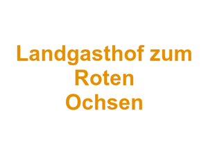 Landgasthof zum Roten Ochsen Logo