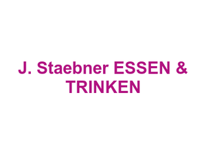 J. Staebner ESSEN & TRINKEN Logo