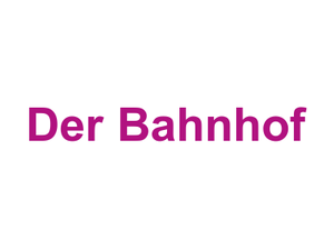 Der Bahnhof Logo