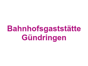 Bahnhofsgaststätte Gündringen Logo