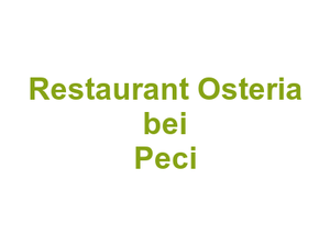 Restaurant Osteria bei Peci Logo