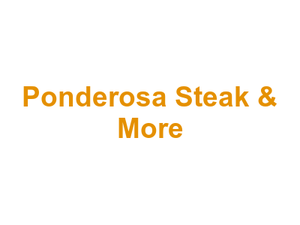 Ponderosa Steak & More Logo